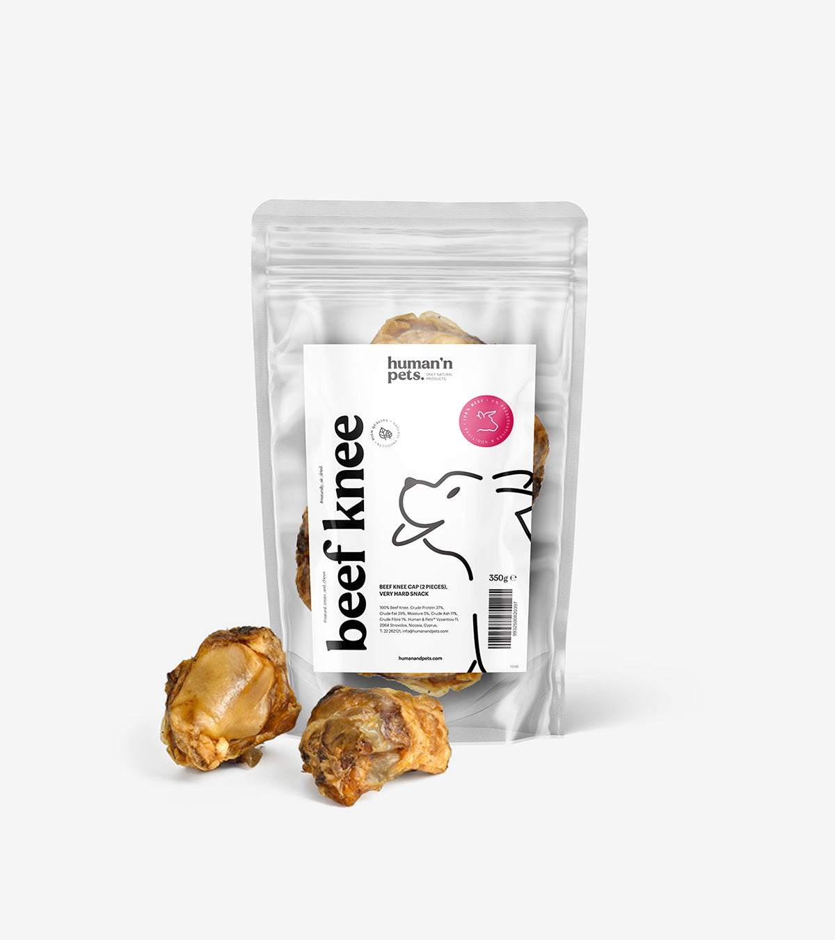 Beef Knee Cap - Natural Dog Chew for Healthy Teeth and Joints