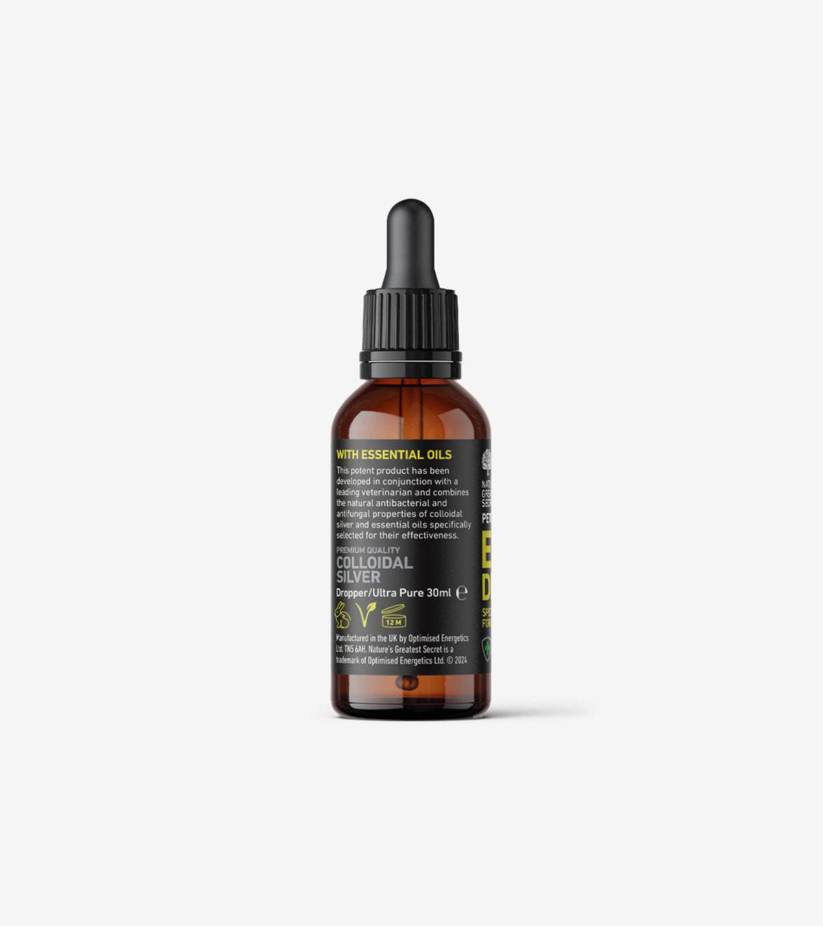 Colloidal Silver Ear Drops for Dogs - Natural Ear Care Solution