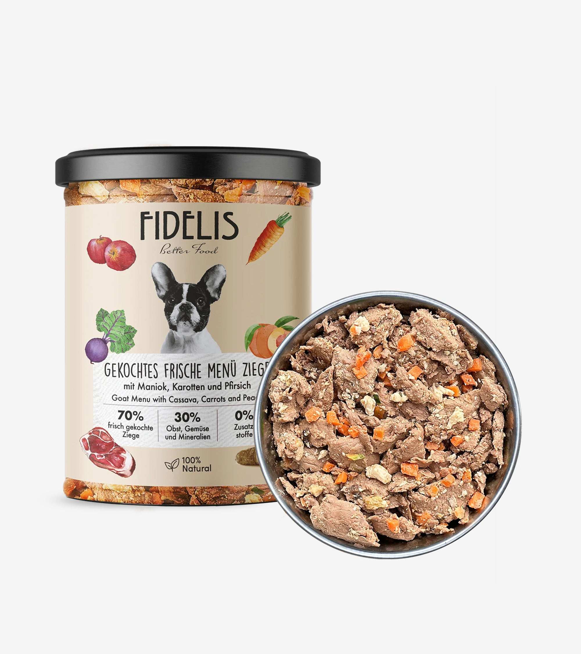 Freshly Cooked Meals - Dog Menu with Goat & Veggies in Jar