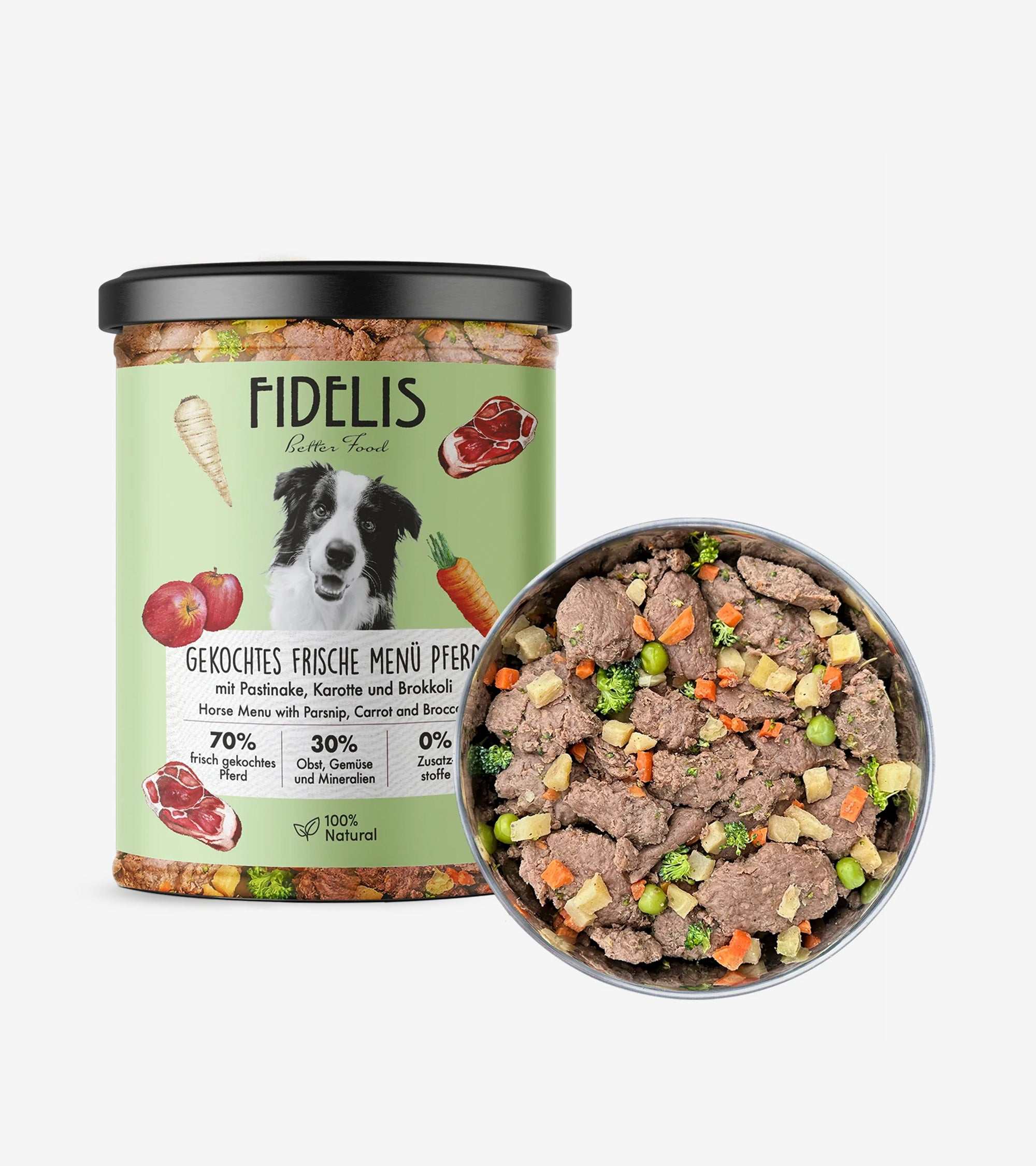 Freshly Cooked Meals - Dog Menu with Horse & Veggies in Jar