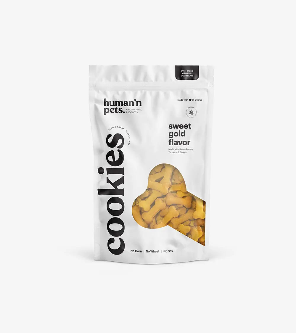 Organic Cookies - Sweet Gold Flavor - Treats & Chews | Human & Pets