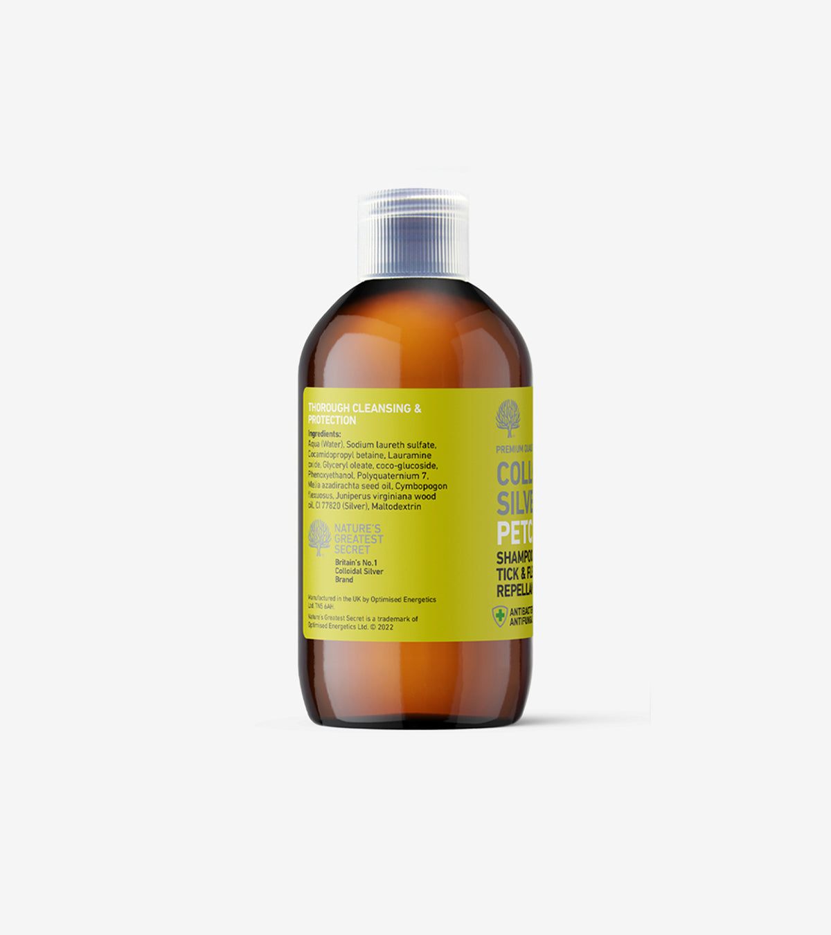 Colloidal Silver Tick & Flea Antibacterial Shampoo for Dogs