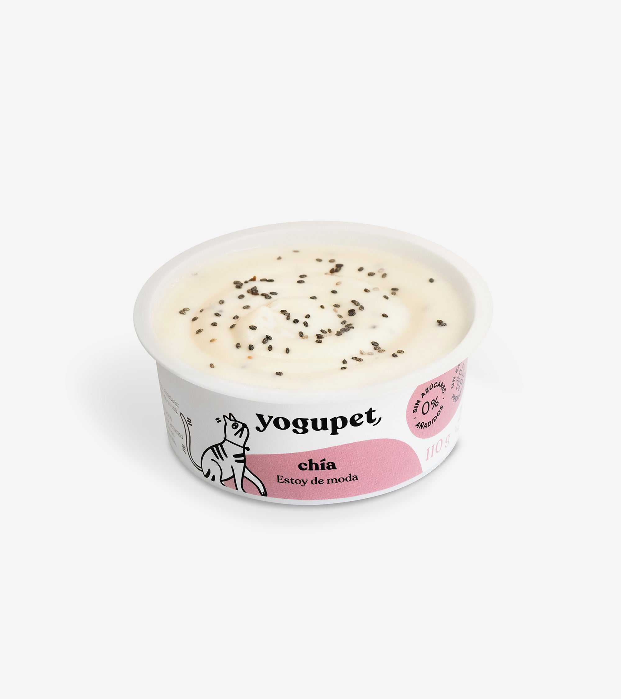 Cat Yogurt with Chia Seeds