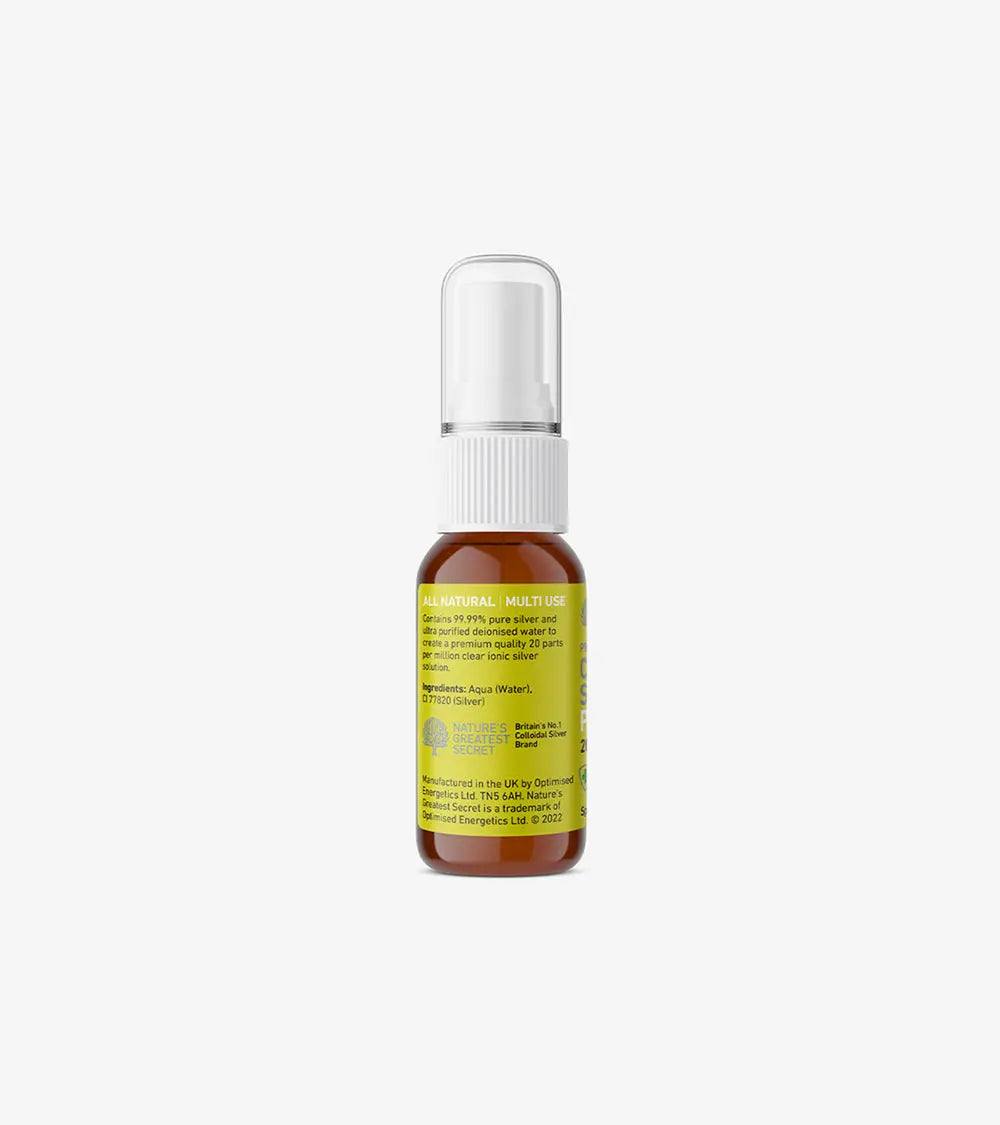 Colloidal Silver 20ppm Pocket Spray for Natural Health & Immunity