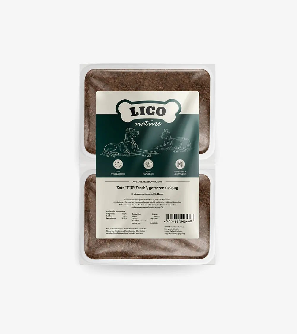 Duck "Pure Fresh" Menu | Carnés Natural™ | LICO Nature