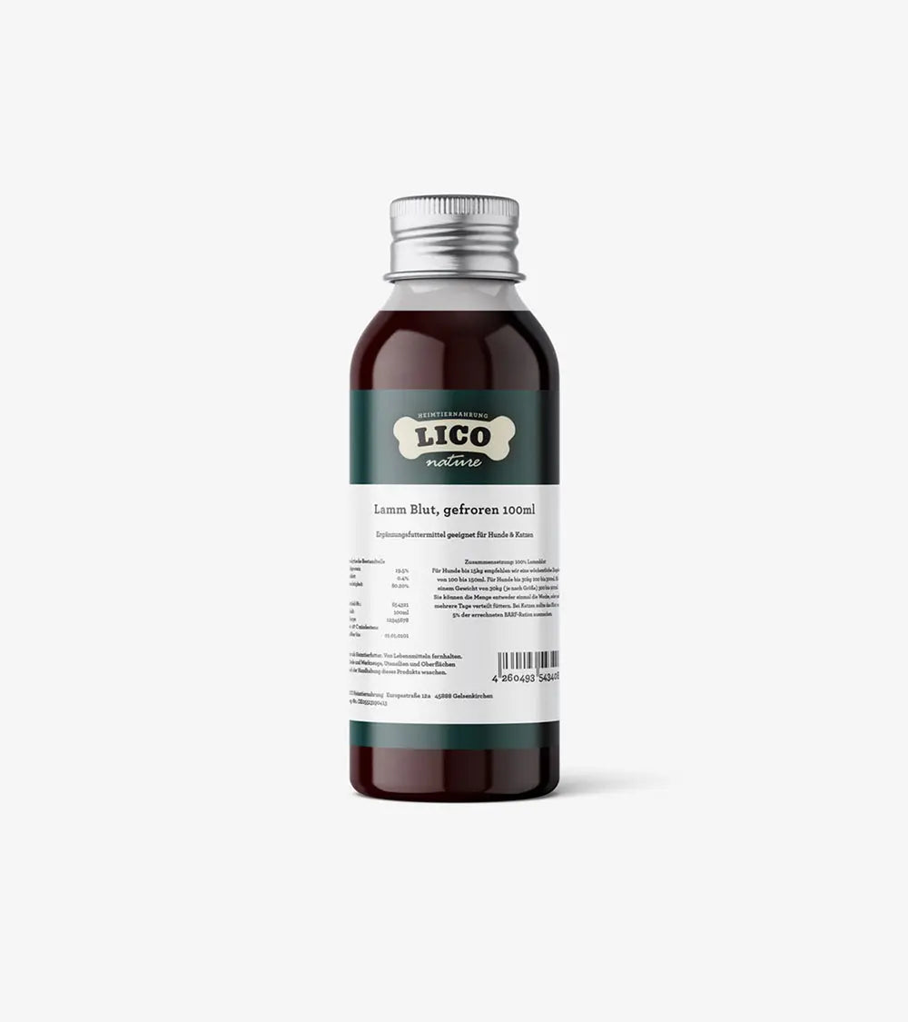 Lamb Blood - 100ml | Carnés Natural™ | Lico Nature