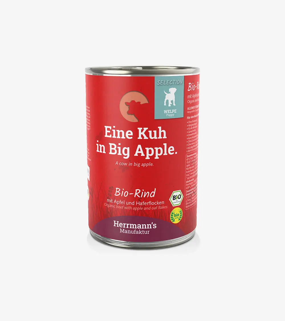 Organic Beef with Apple & Oat Flakes - Wet Food | Human & Pets