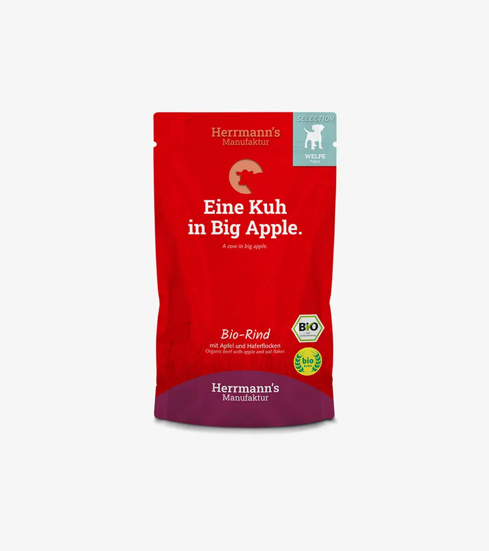 Organic Beef with Apple & Oat Flakes - Wet Food | Human & Pets