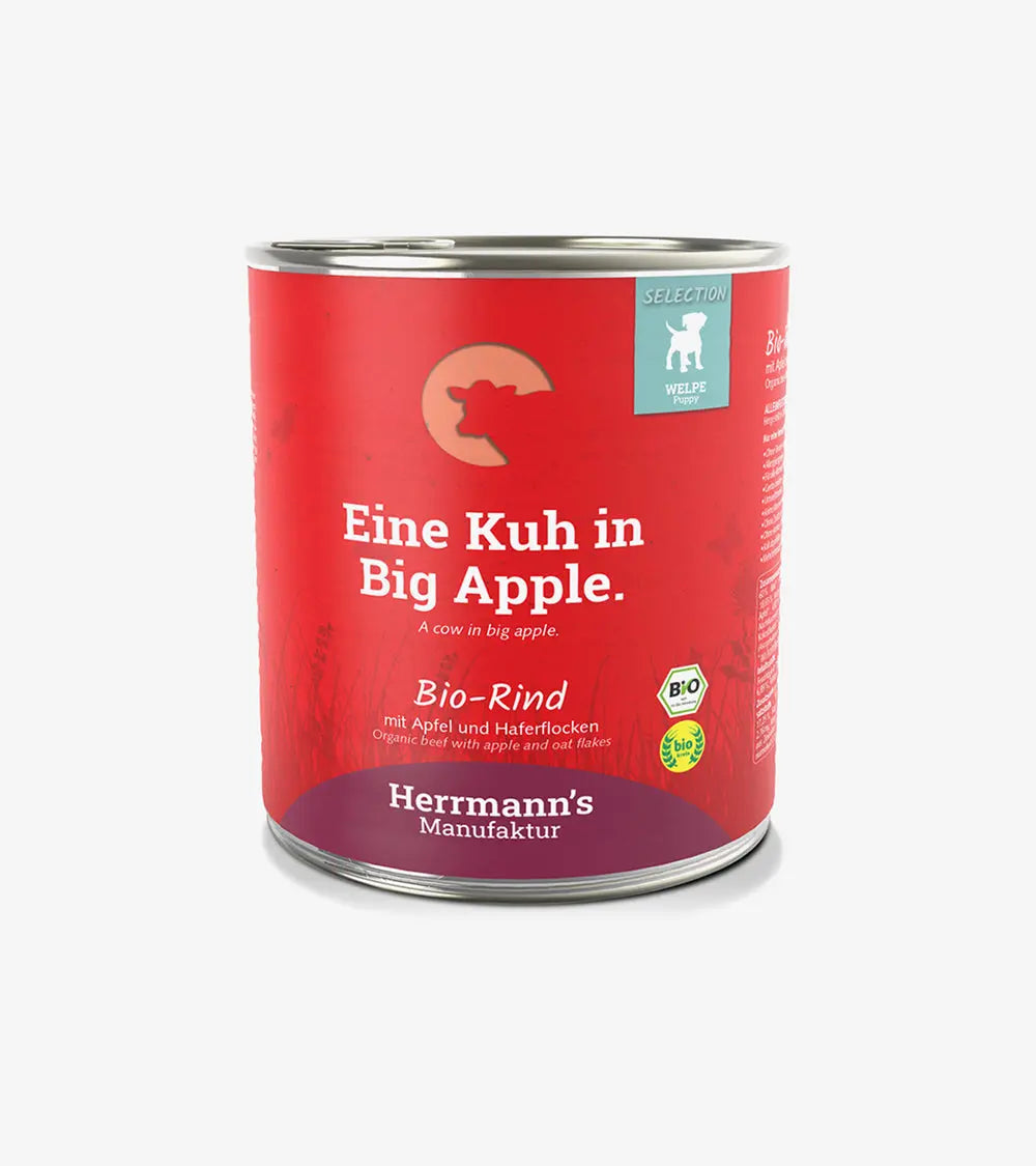 Organic Beef with Apple & Oat Flakes - Wet Food | Human & Pets