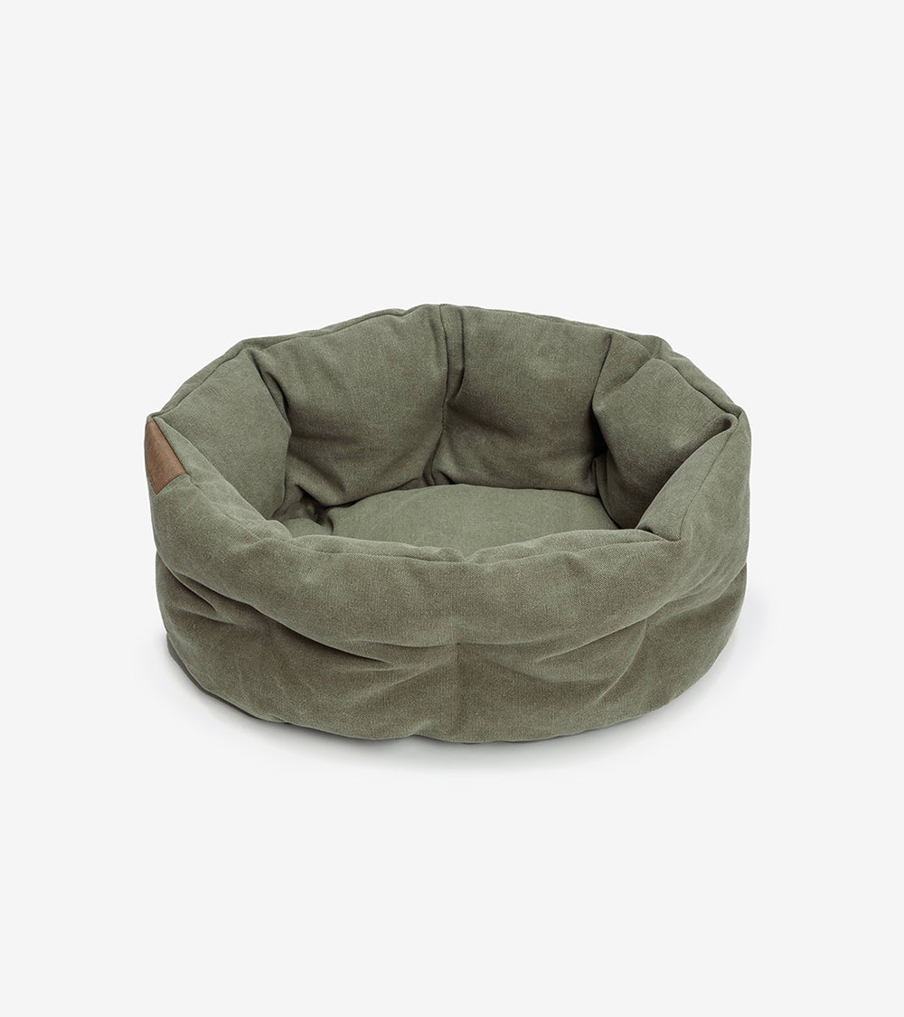 Dog Pillow Lazy Canvas Olive