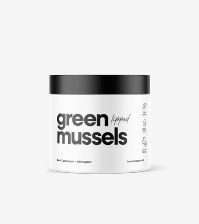 Green-lipped mussels powder supplement for pet joint and skin health
