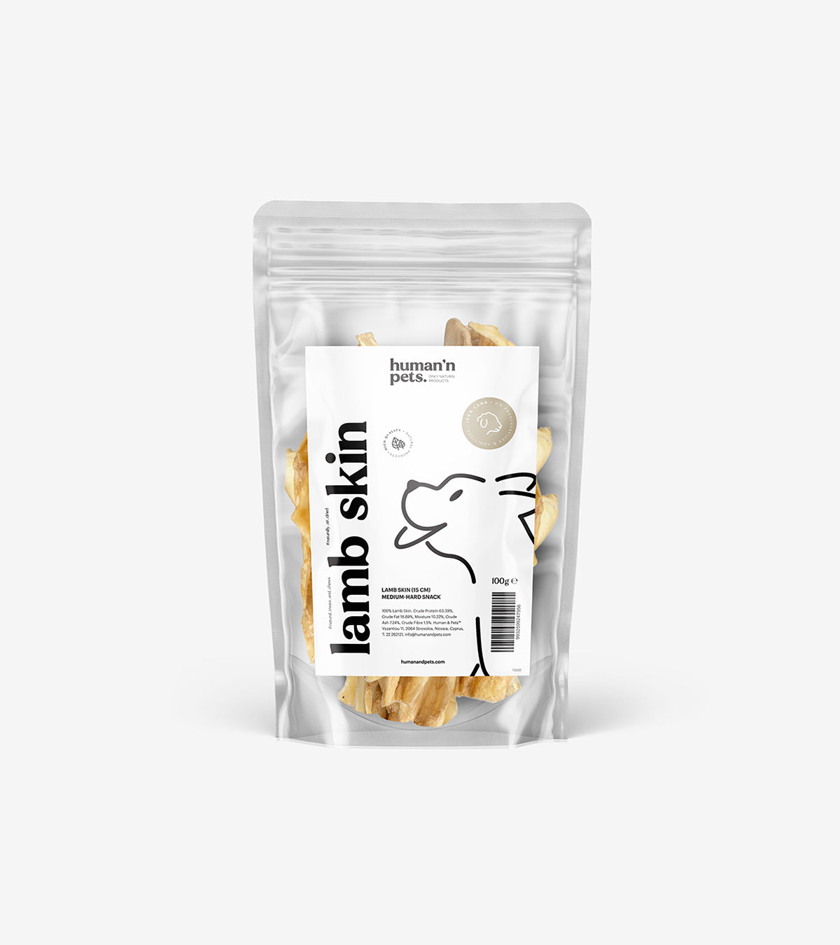 Lamb Skin Chew for Dogs | Natural & Healthy Pet Snack, Air-Dried