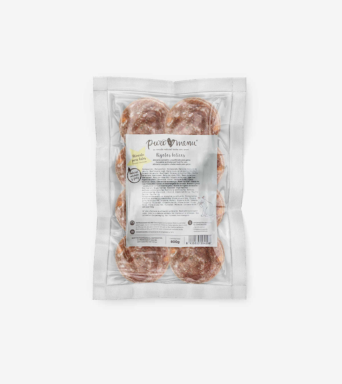 BARF for Cats - Whisker Bliss Menu with Beef