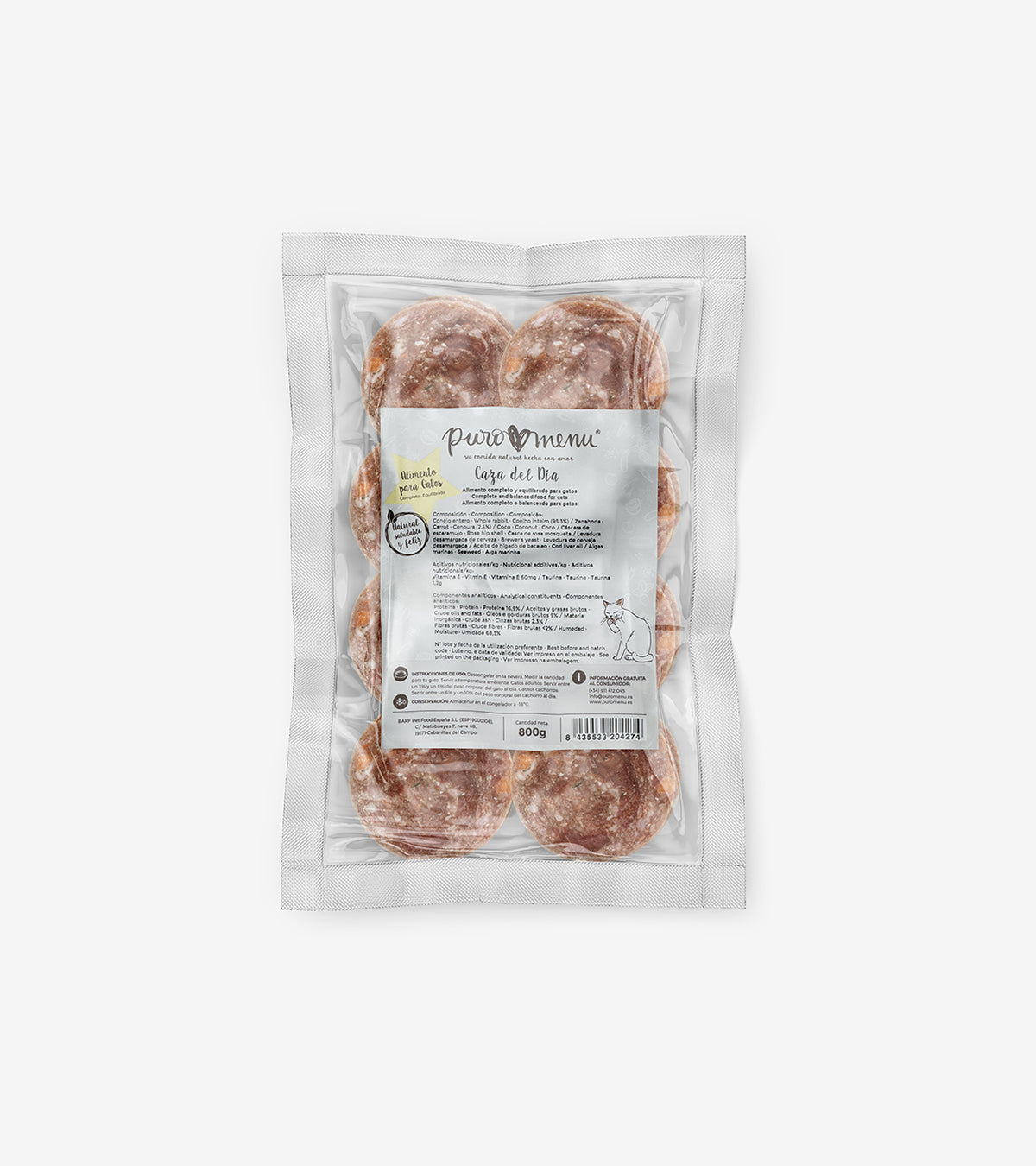 BARF for Cats - Catch of the Day Menu with Rabbit