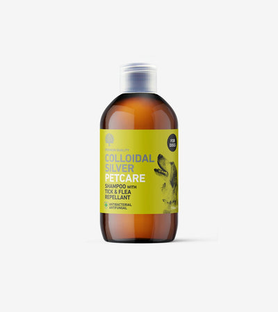 Colloidal Silver Tick & Flea Antibacterial Shampoo for Dogs