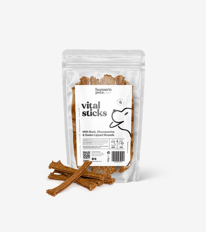 Vital Chew Sticks with Duck, Glucosamine & Green-Lipped Mussels for Dental & Joint Health