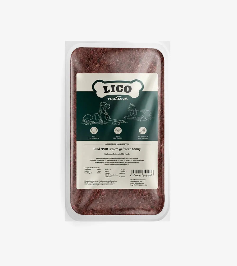 Beef "Pure Fresh" Menu | Carnés Natural™ | LICO Nature