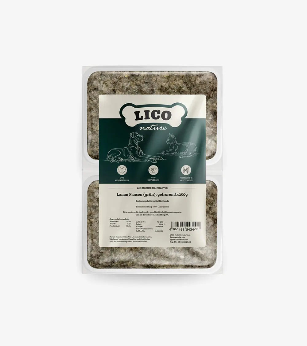 Lamb Green Tripe (Chunky) | Carnés Natural™ | LICO Nature