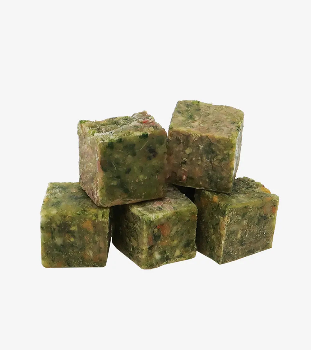 Veggie Cubes IV (10 Cubes) - BARF Food | Human & Pets